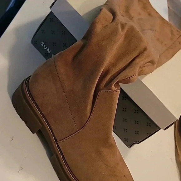 Sun &Stone Jacksonnf thigh high suede boots - Picture 3 of 5